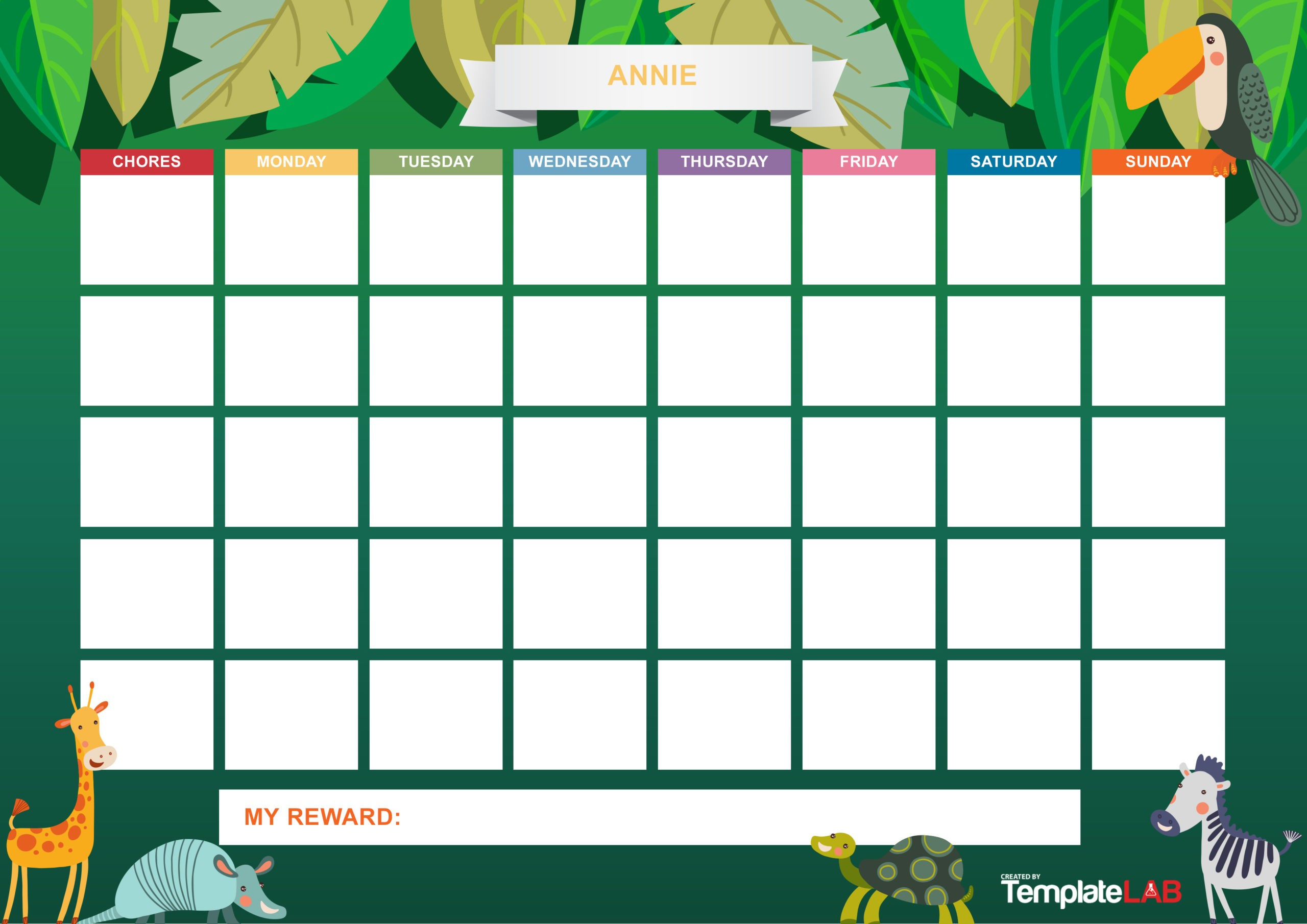 22 Printable Reward Charts For Kids (Pdf, Excel &amp;amp; Word) within Reward Chart Printable Free Download
