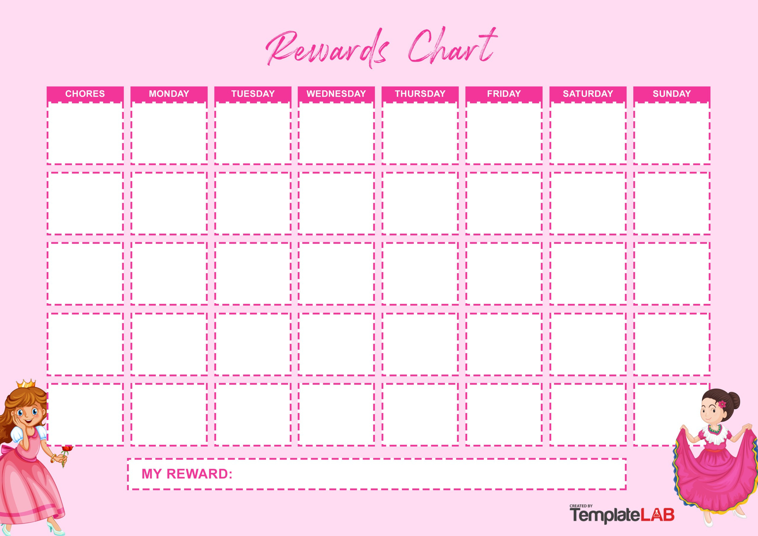 22 Printable Reward Charts For Kids (Pdf, Excel &amp;amp; Word) within Sticker Chart Printable 10