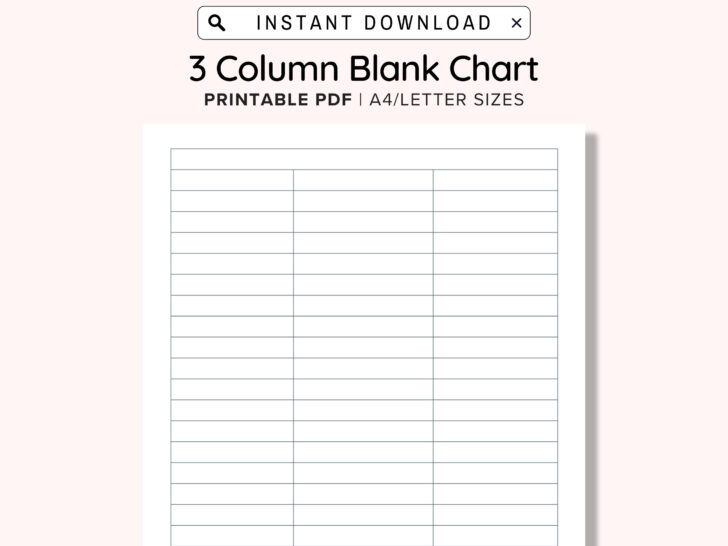 Blank Chart Printable