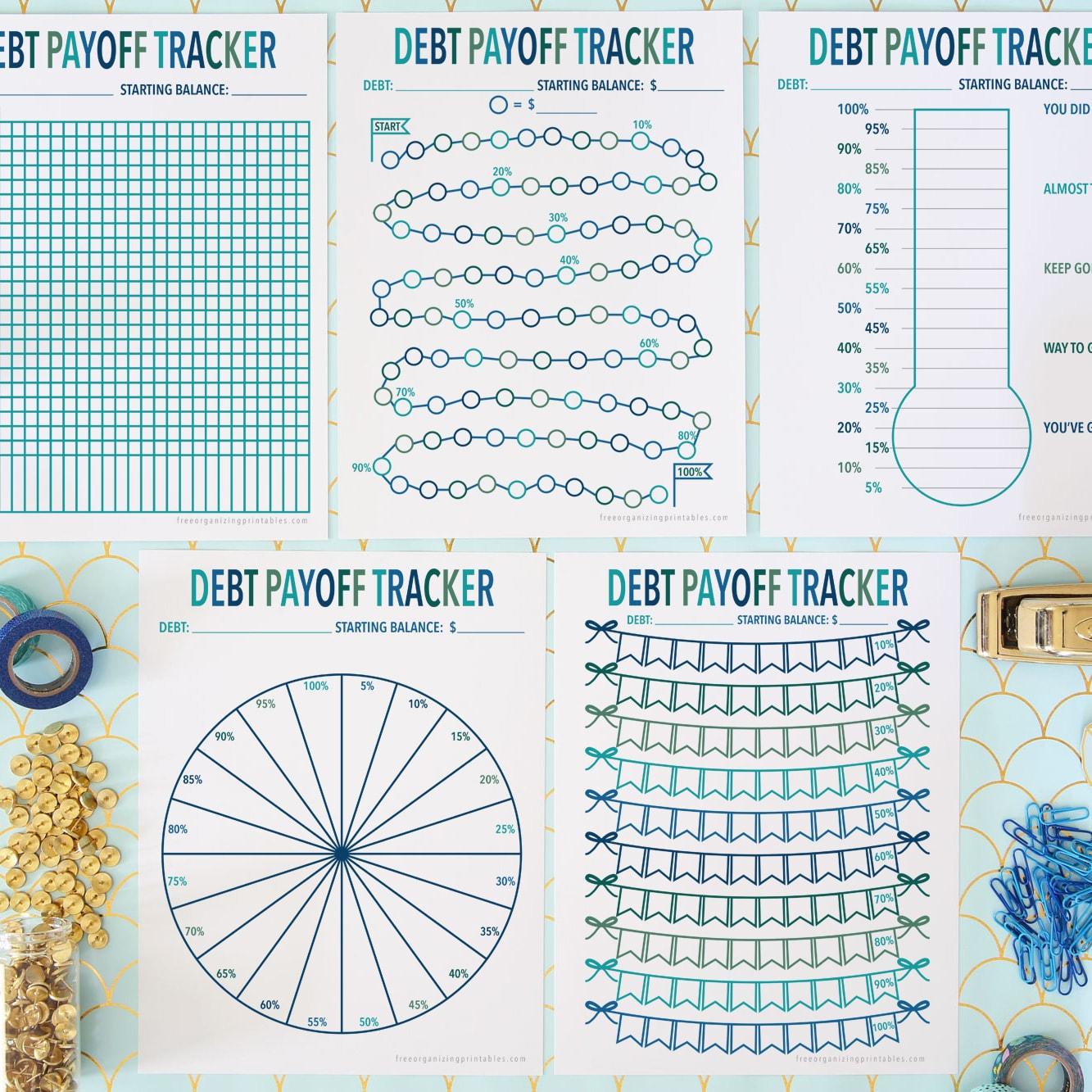 5+ Free Debt Payoff Tracker Printables | Free Organizing Printables pertaining to Debt Payoff Chart Printable