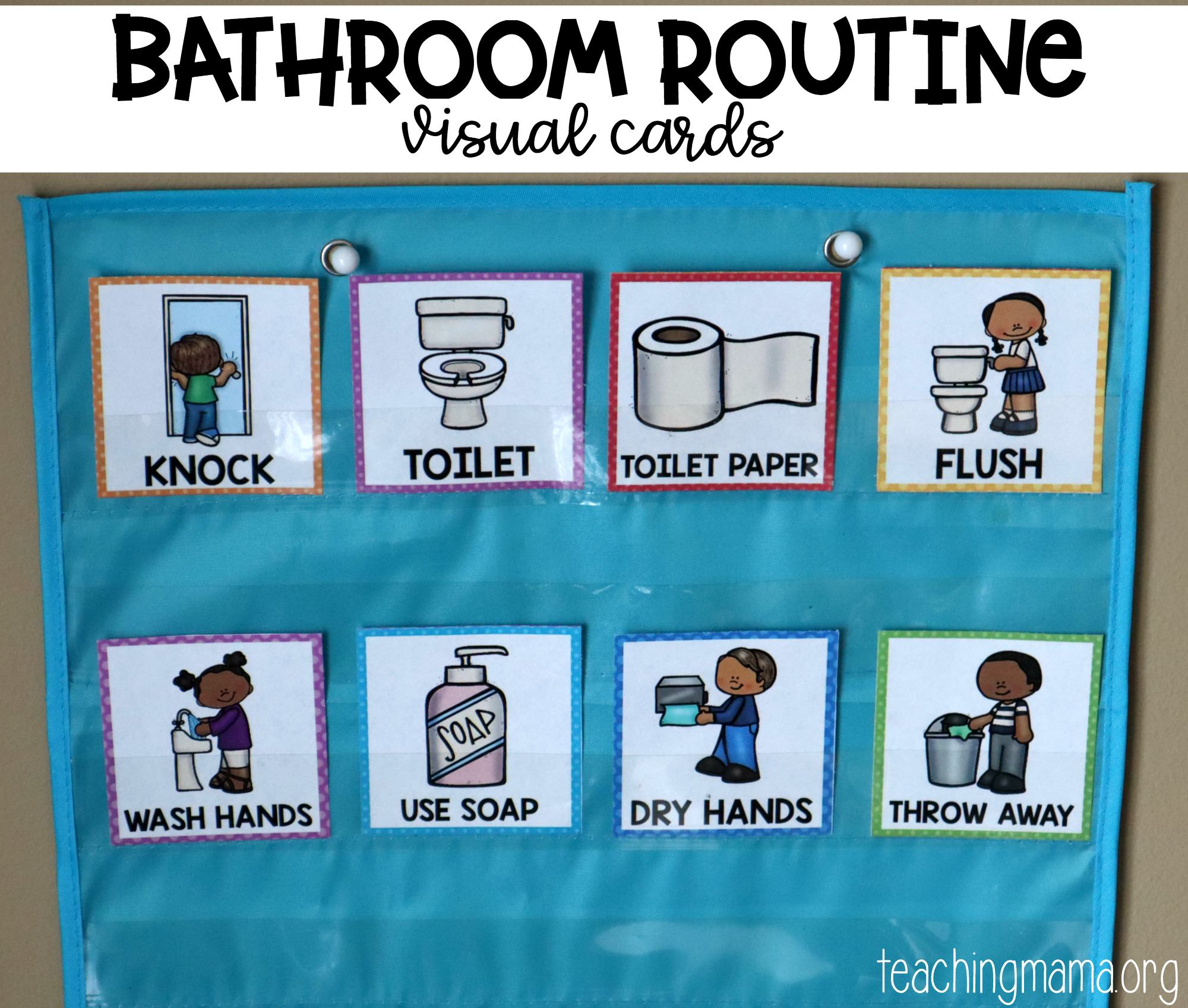 Bathroom Routine Visual Cards with regard to Potty Training Visual Chart Printable