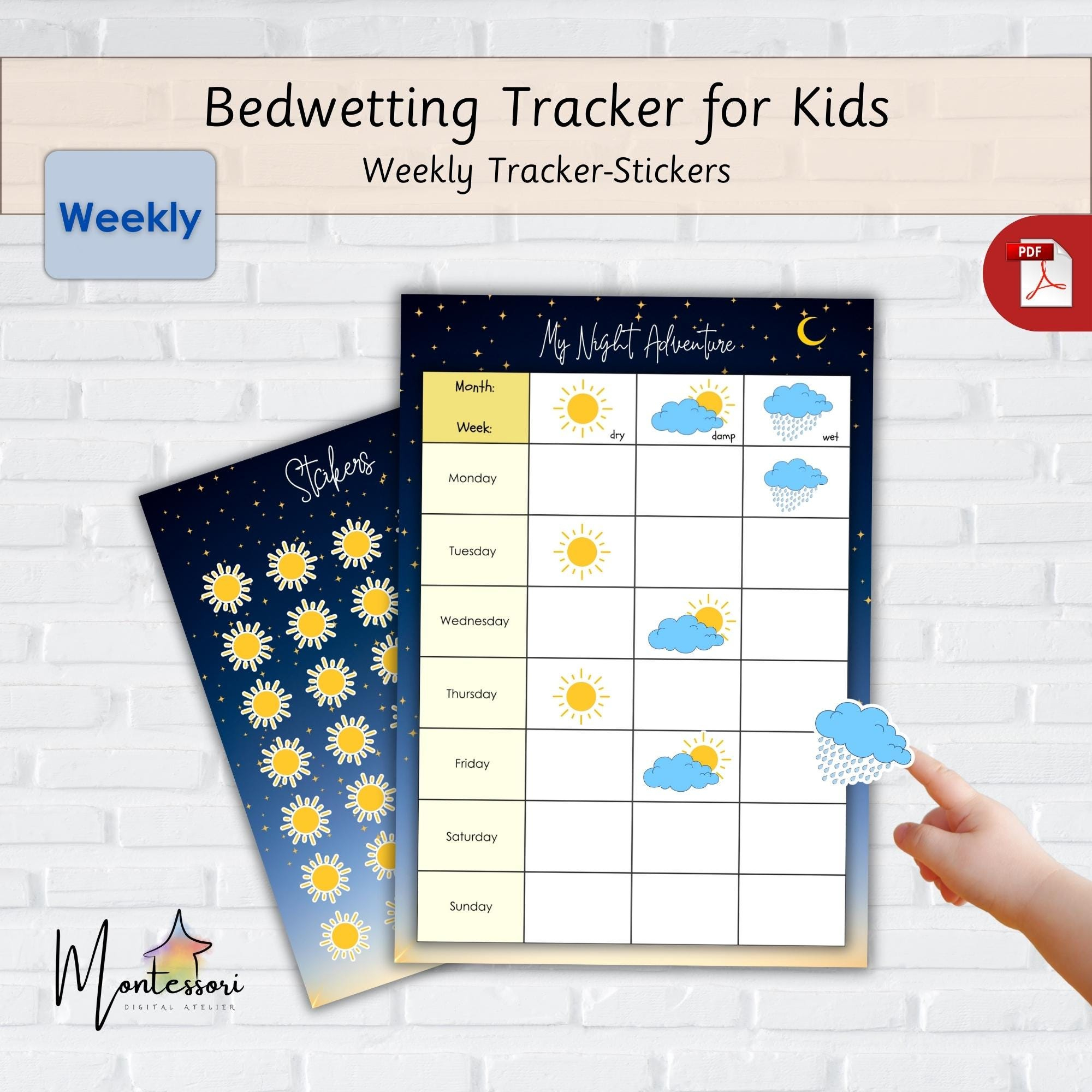 Bedwetting Chart - Etsy throughout Bedwetting Chart Printable