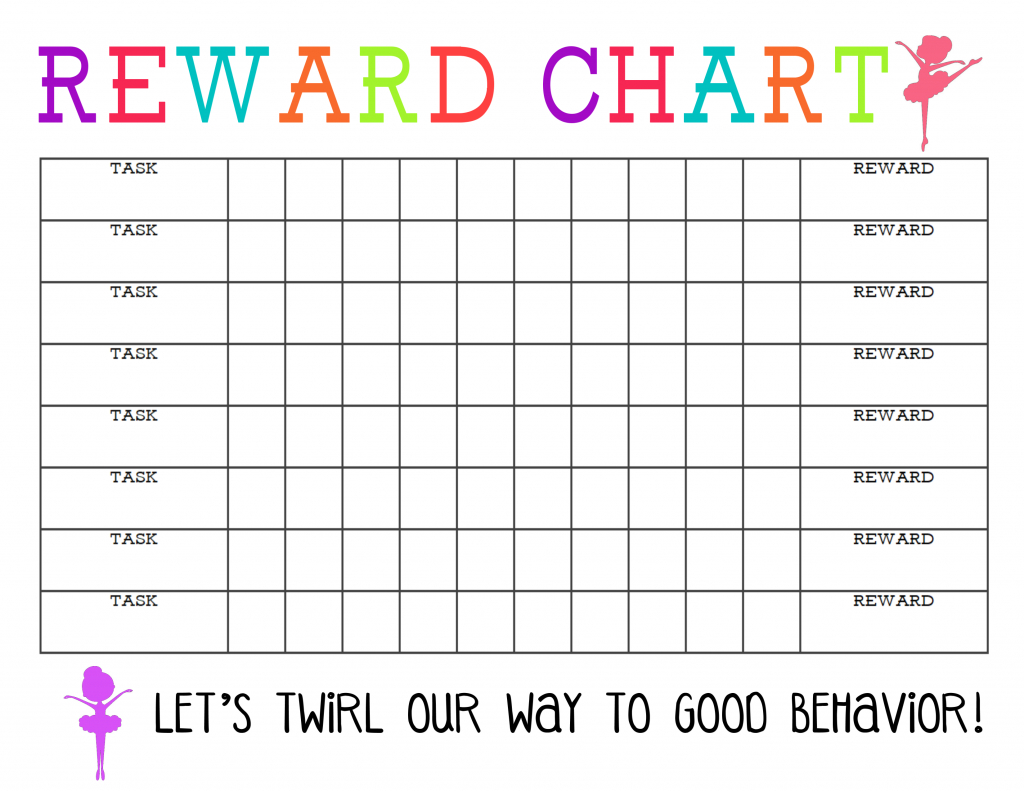 Blank Reward Chart Printable - The Girl Creative pertaining to My Reward Chart Printable