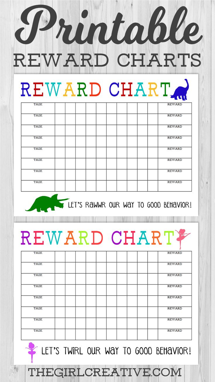Blank Reward Chart Printable throughout Good Behaviour Reward Chart Printable