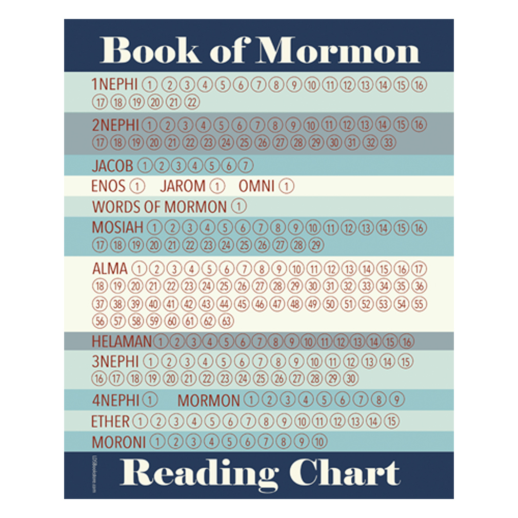 Blue Book Of Mormon Reading Chart - Digital Download In Lds within Book Of Mormon Reading Chart Printable