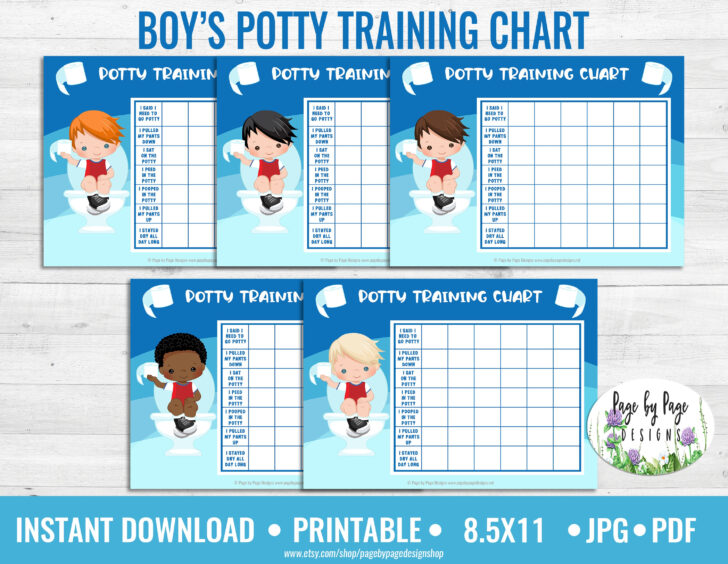 Potty Training Chart Printable Boy