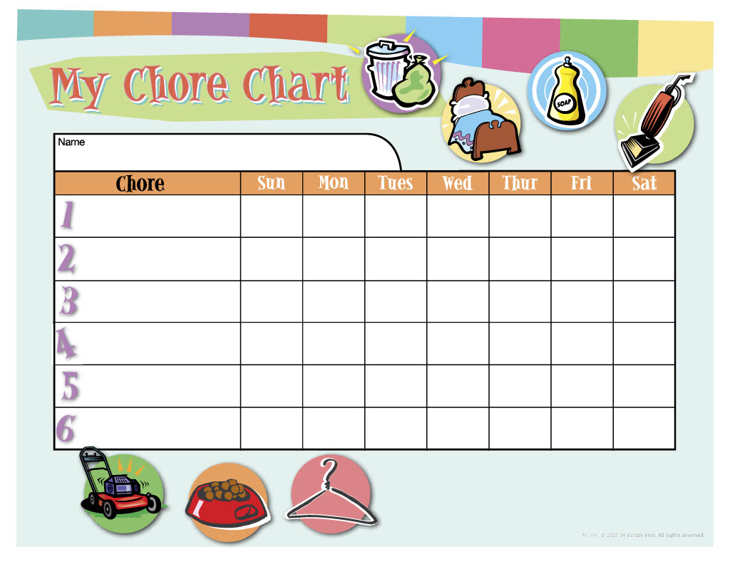 Customizable Chore Chart - Imom intended for My Responsibility Chart Printable