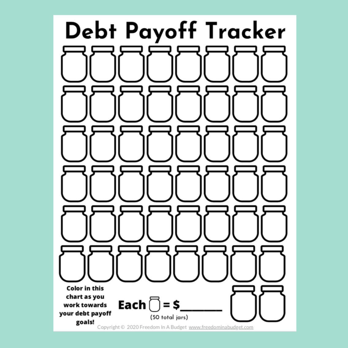 Debt Tracker Printable | Debt Payoff Tracker Pdf - Etsy.de for Debt Payoff Chart Printable