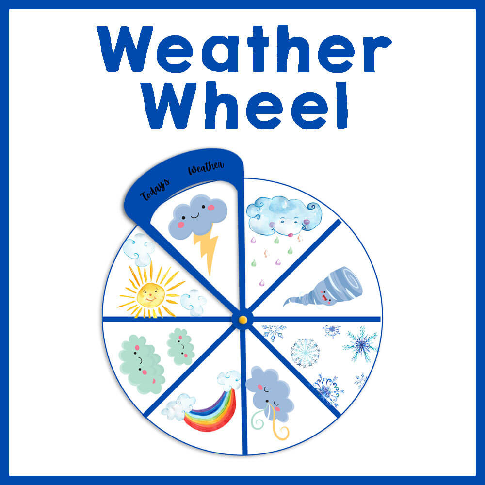 Diy Printable Weather Wheel → Royal Baloo inside Weather Wheel Chart Printable