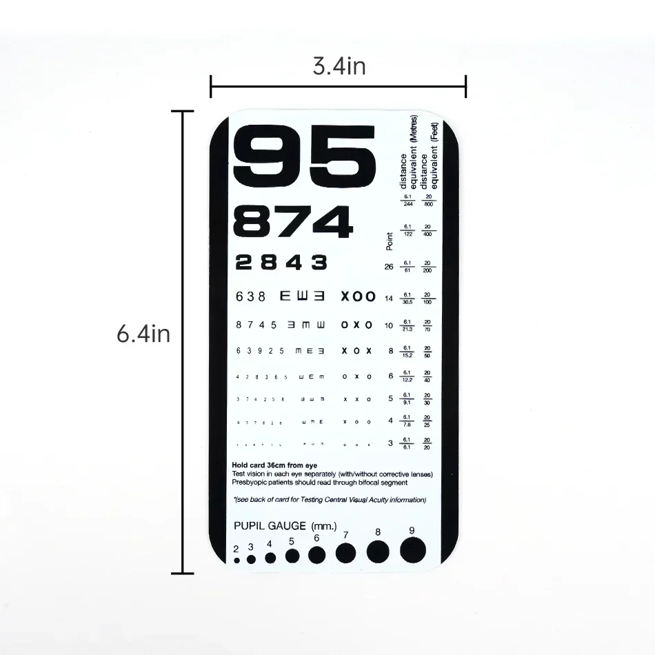 Far Near Vision Standardisierte Augentabelle Visuelle Prüfung Pocket Eye Chart, Snellen Pocket Eye Chart Rosenbaum Pocket - Aliexpress for Rosenbaum Eye Chart Printable