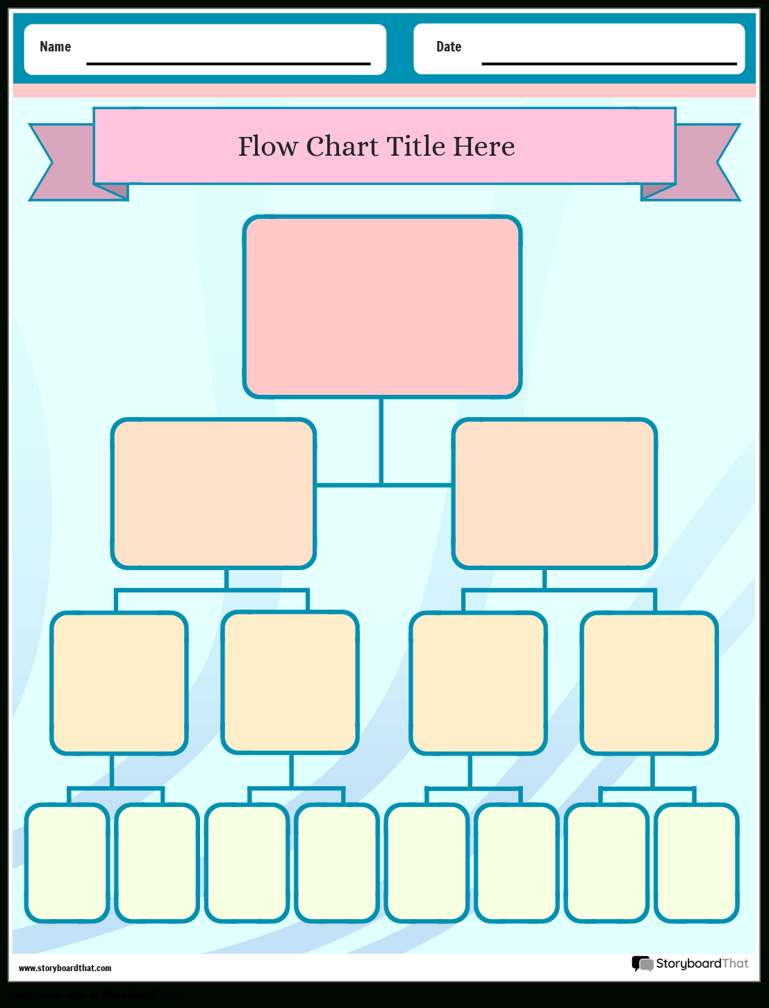 Flow Chart Worksheets: Free Templates &amp;amp; Graphic Organizer pertaining to Blank Flow Chart Printable