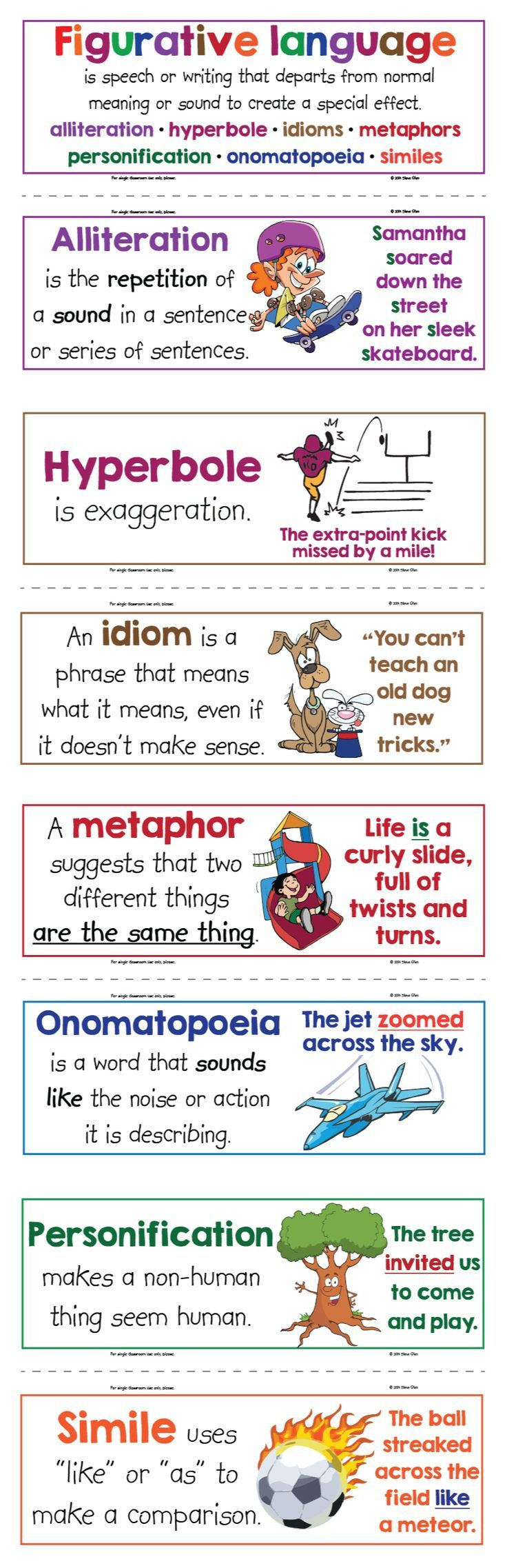 Free Printable Figurative Language Anchor Charts in Figurative Language Anchor Chart Printable
