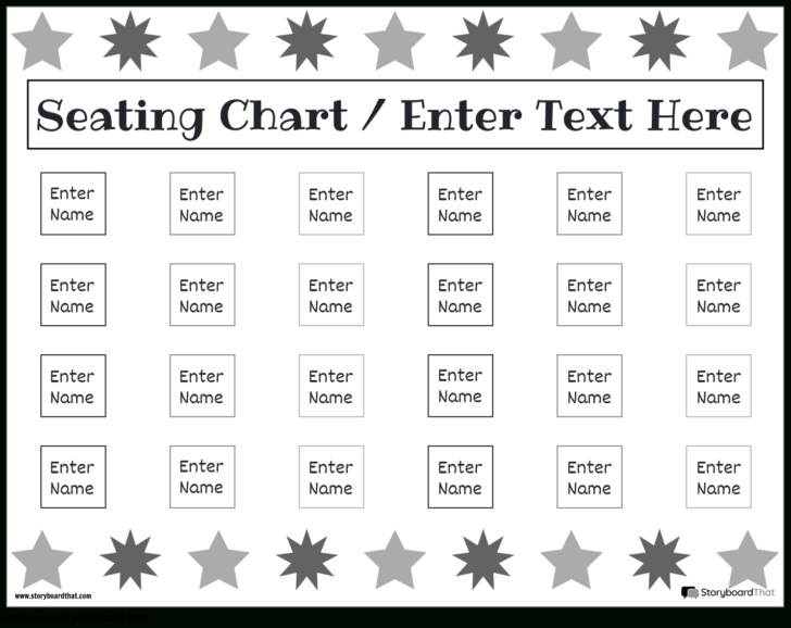 Seating Chart Printable Template