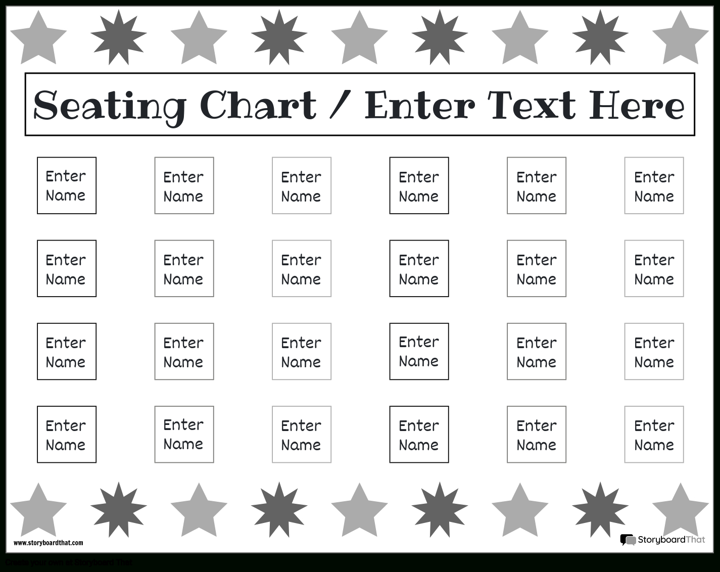 Free Seating Chart Templates: Chart Maker For The Classroom within Seating Chart Printable Template