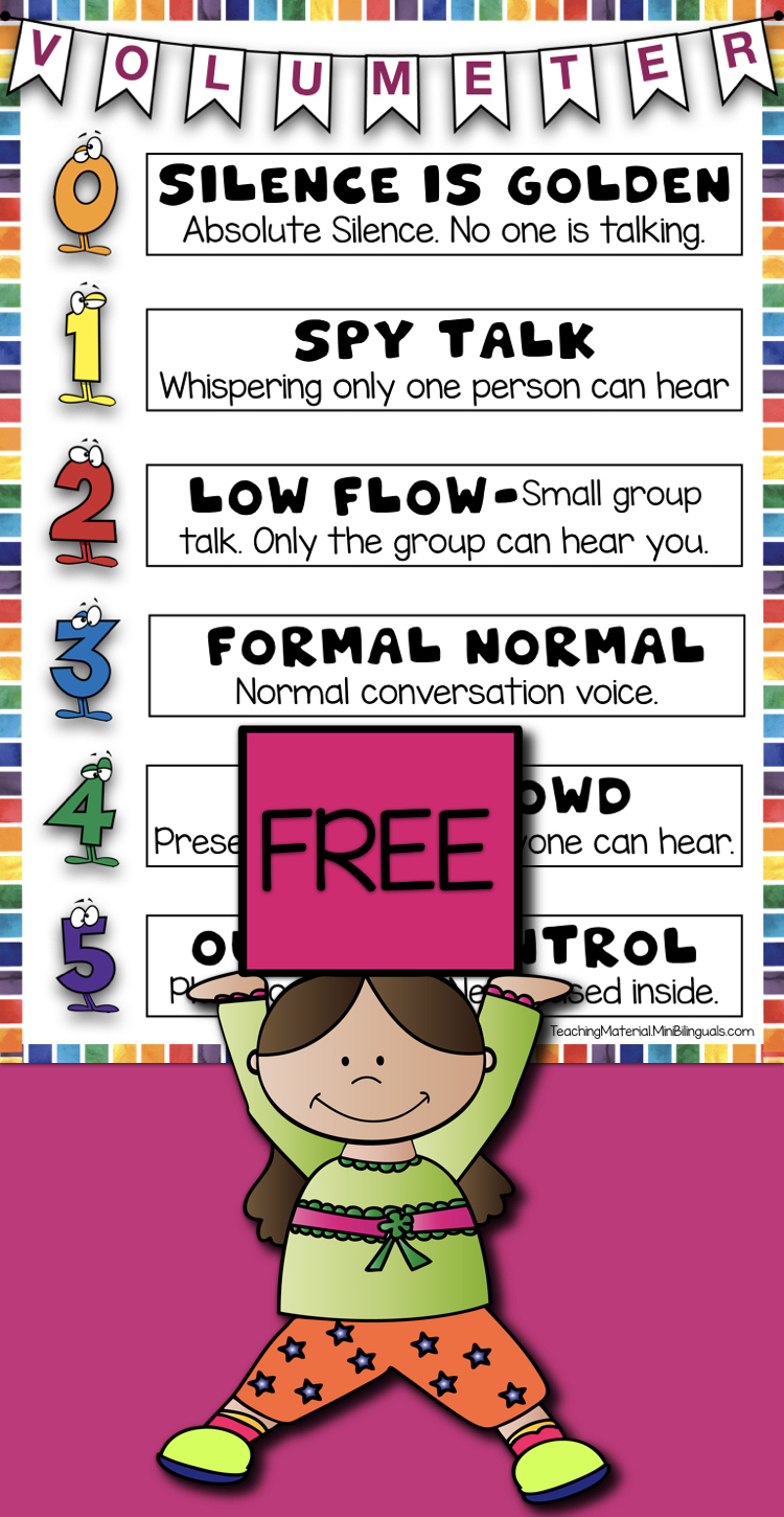 Free- Volumeter- Voice Level Chart inside Classroom Volume Level Chart Printable