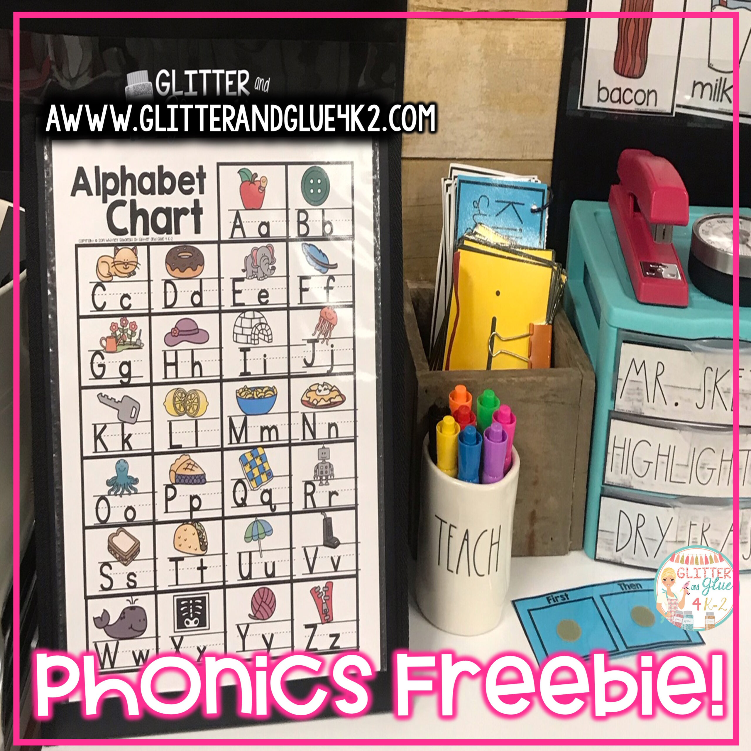 Glitter And Glue 4 K-2: Phonics Sound Chart &amp;amp; More- Free Printable for Phonics Chart Printable