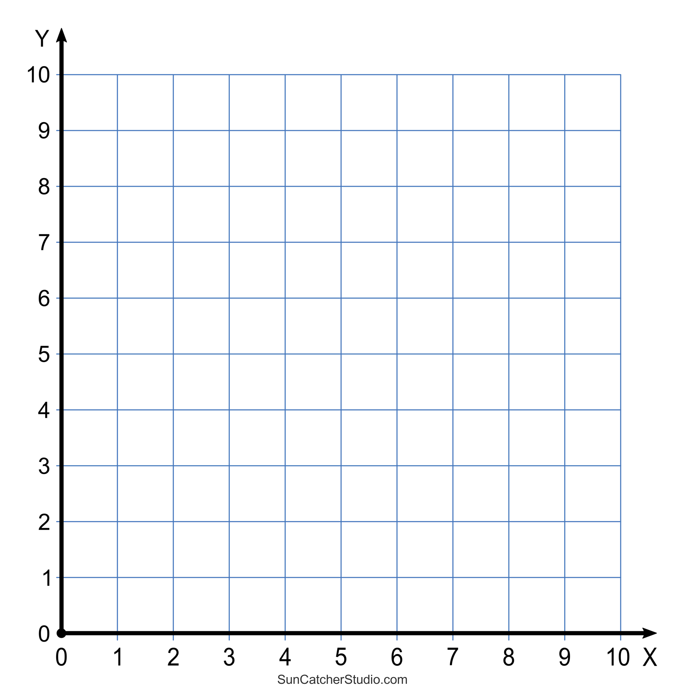 Grid Paper (Printable 4 Quadrant Coordinate Graph Paper Templates regarding Grid Chart Printable
