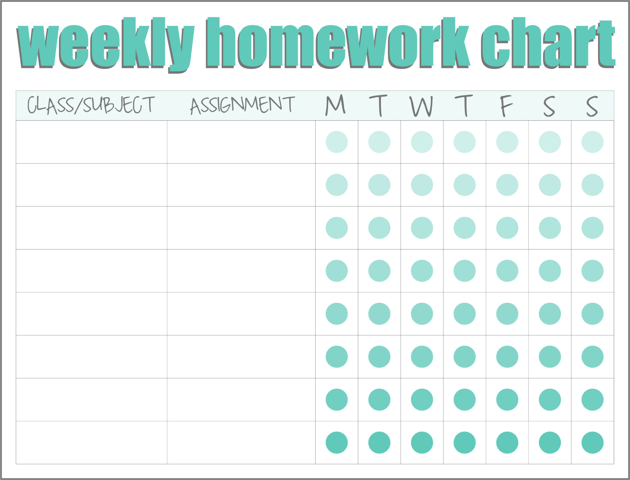 Homework (Reward) Charts - Free Printables | Live Craft Eat intended for Homework Reward Chart Printable
