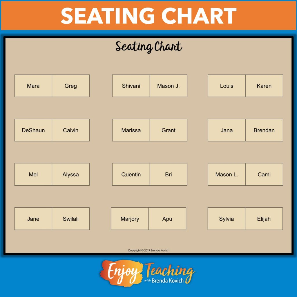 How To Make A Digital Seating Chart With Google Slides with regard to How To Make Seating Chart Printable