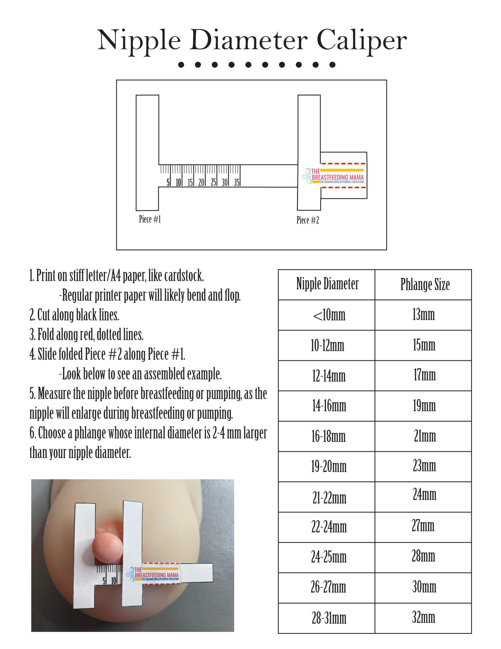 How To Measure Flange Size + Free Printable Ruler - The for Flange Size Chart Printable