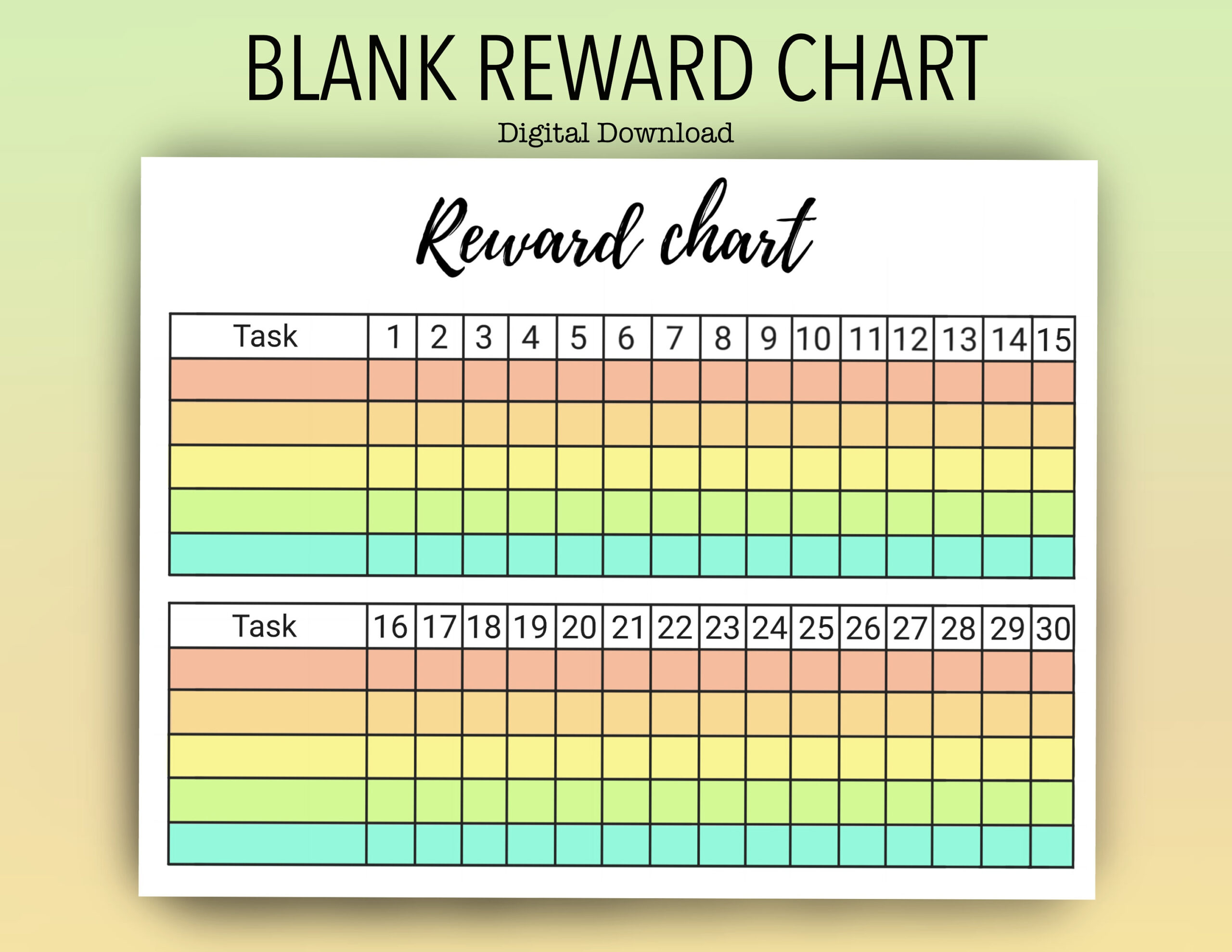 Kids Printable Blank Reward Chart / Monatsübersicht / Sticker intended for Blank Reward Chart Printable