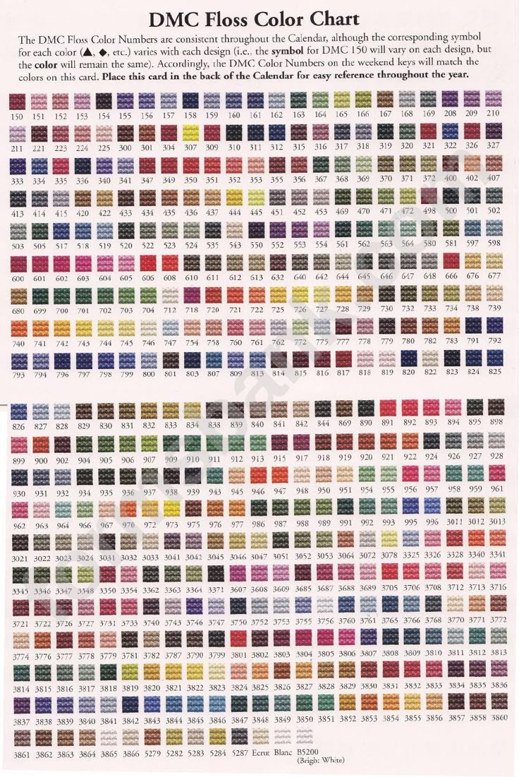 Looking For A Dmc Floss Color Chart? Download It For Free! throughout Dmc Floss Color Chart Printable