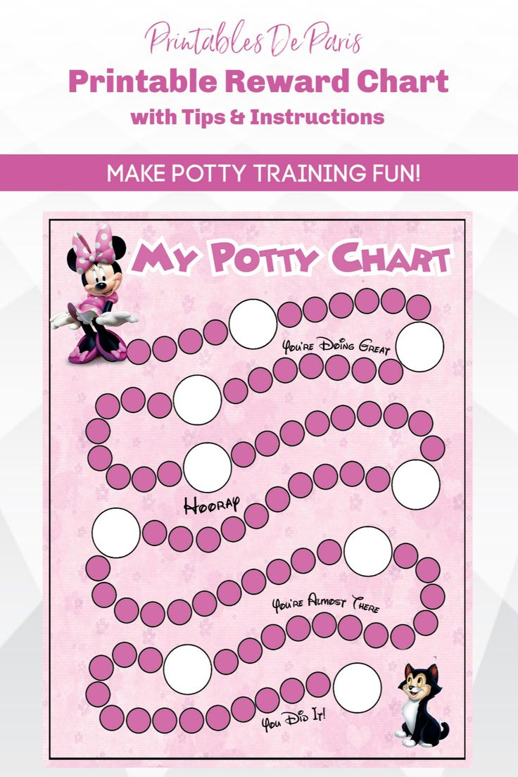 Minnie Potty Training Chart Printable Minnie Mouse Potty - Etsy with Minnie Mouse Potty Chart Printable Free