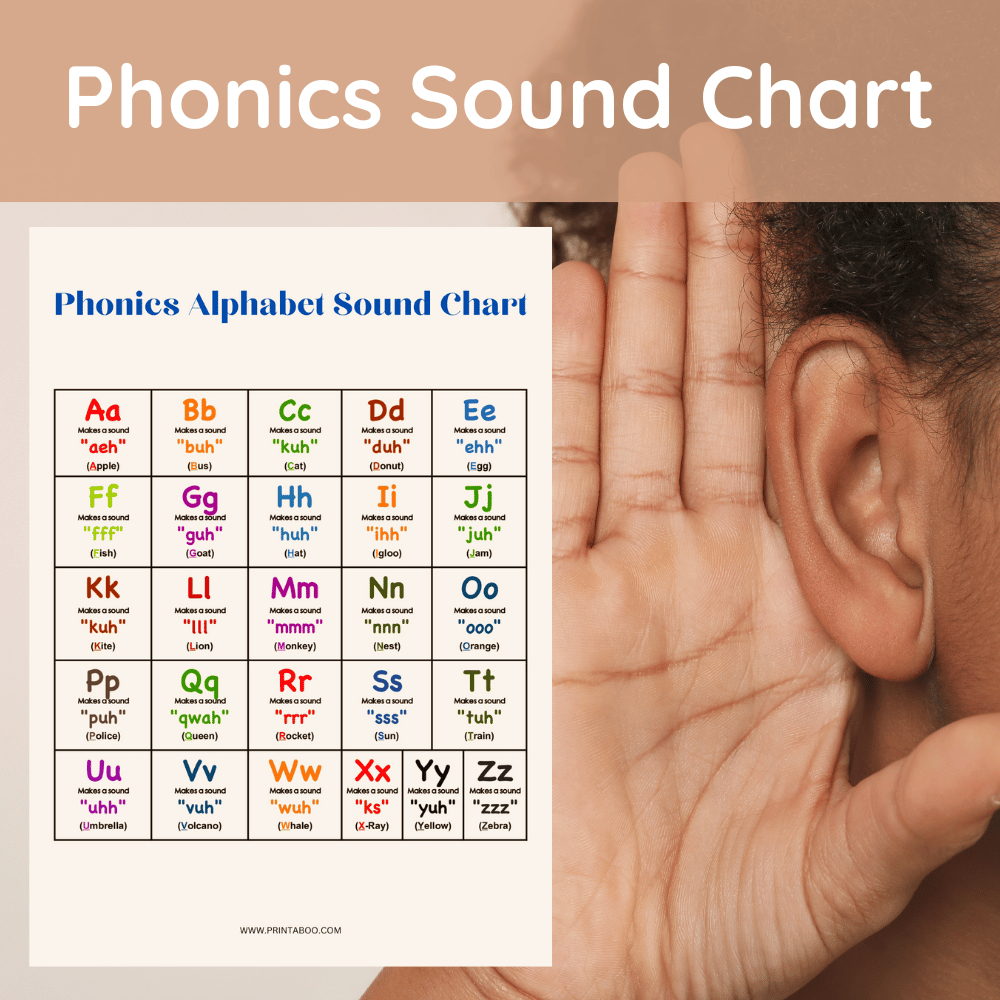 Montessori Phonics Alphabet Sound Chart A4 | Printable with regard to Phonics Sounds Chart Printable