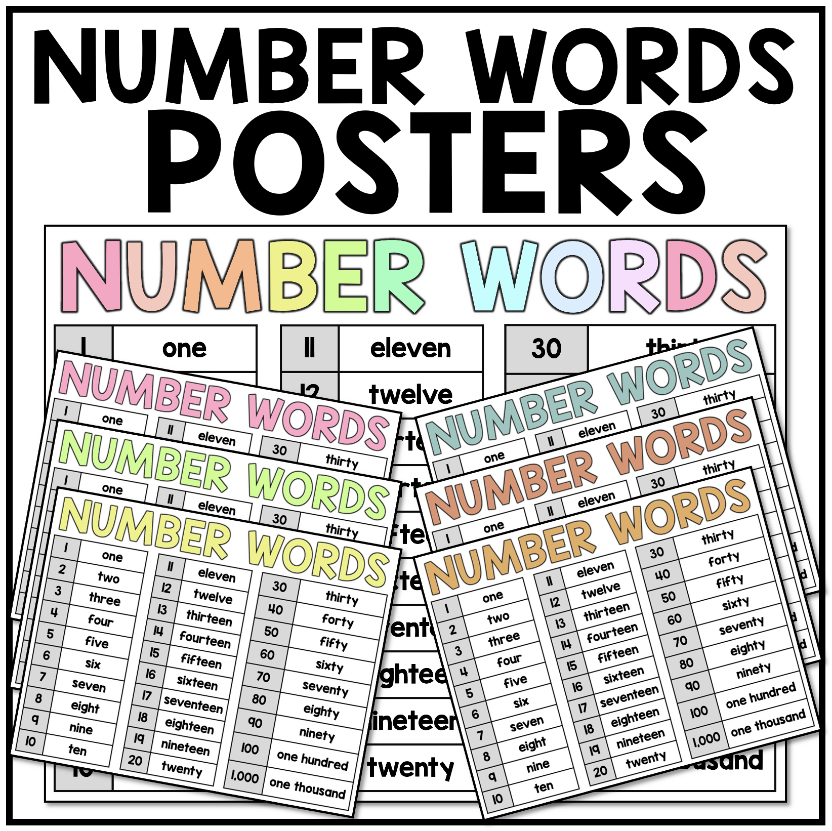 Number Words To Learn (Printable Chart Included) | Yourdictionary intended for Number Word Chart Printable
