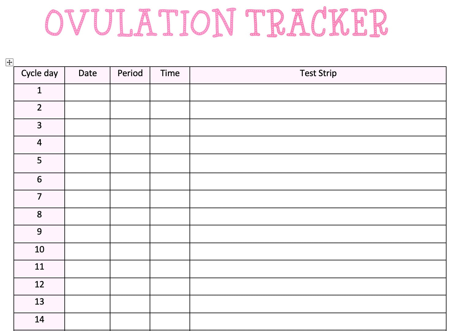 Ovulation Tracking - Etsy Singapore with Ovulation Chart Printable