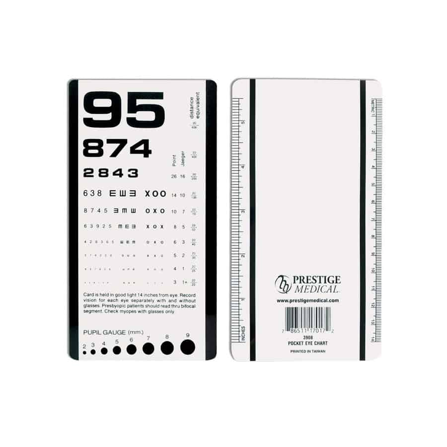 Pocket Eye Chart intended for Pocket Eye Chart Printable