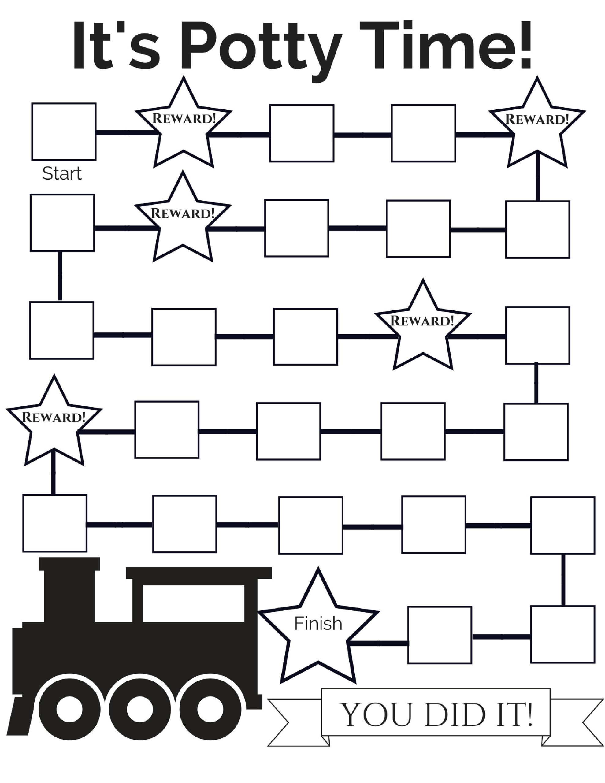 Potty Training Chart- Train | Printable Potty Chart| Train Potty pertaining to Train Potty Chart Printable