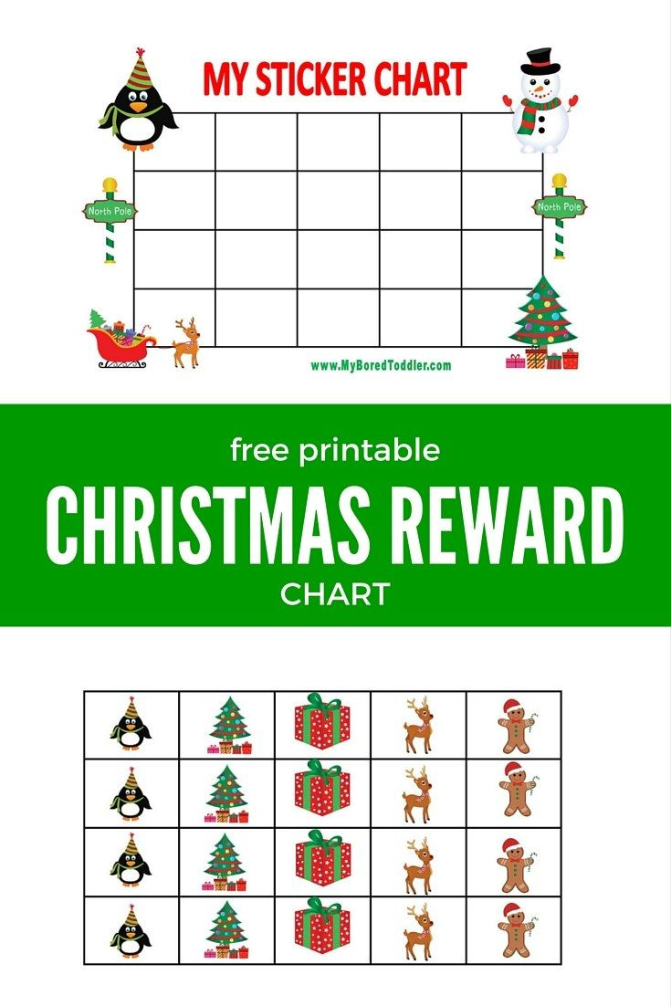 Printable Reward Chart For Christmas | Sticker Chart, Reward Chart with Christmas Reward Chart Printable