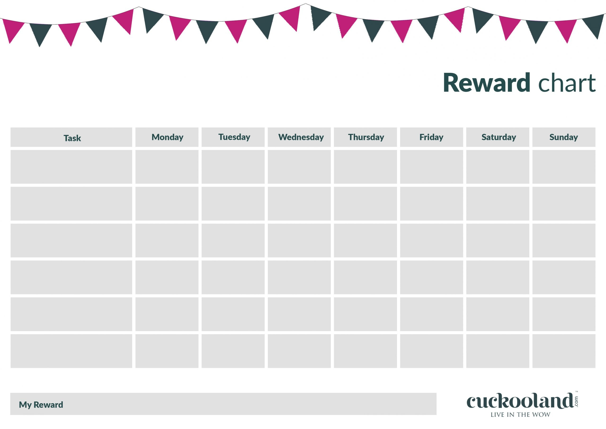 Printable Reward Charts For Kids | Cuckooland throughout Star Chart Printable Free