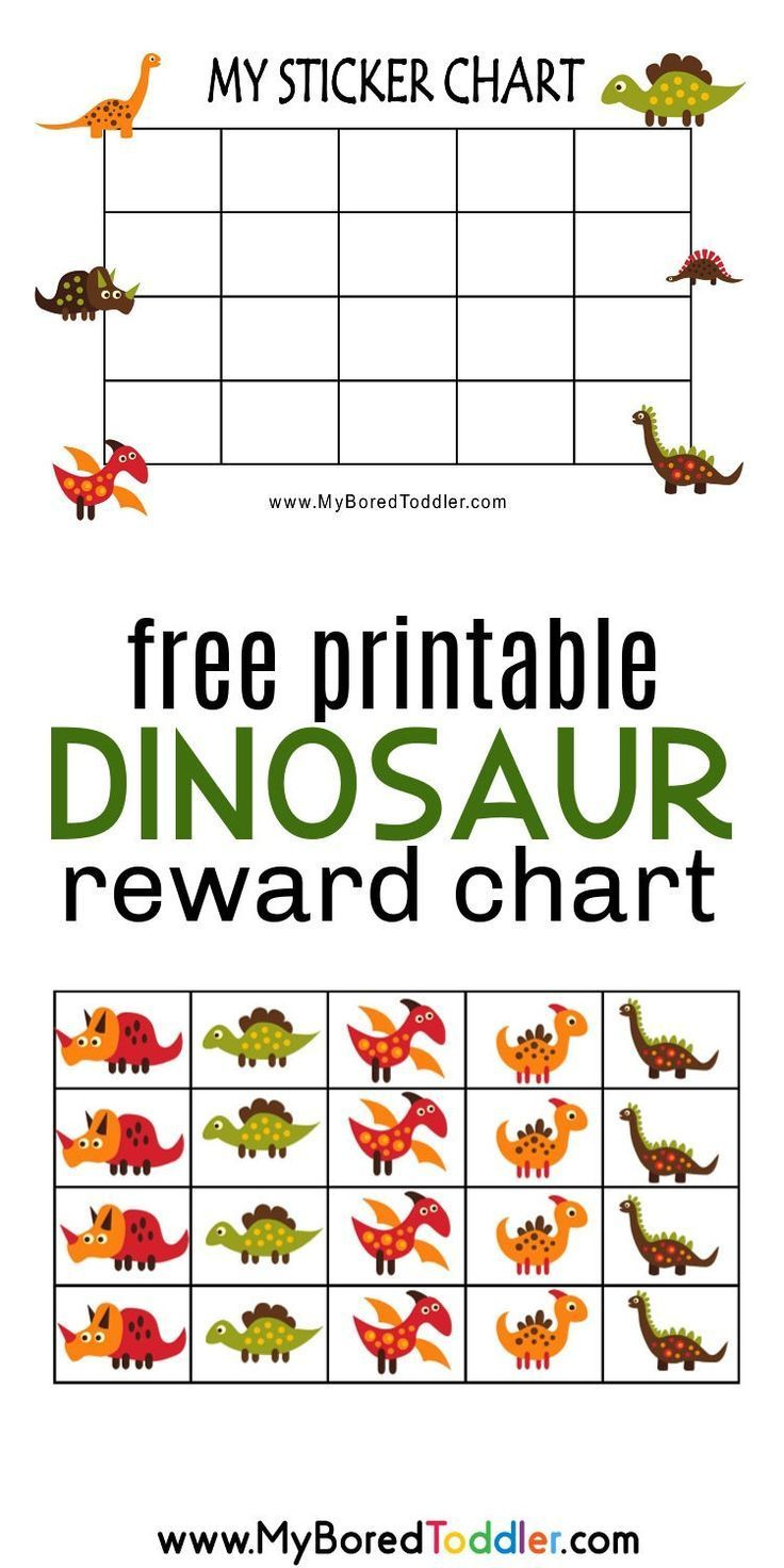 Printable Reward Charts inside Free Printable Dinosaur Reward Chart Printable