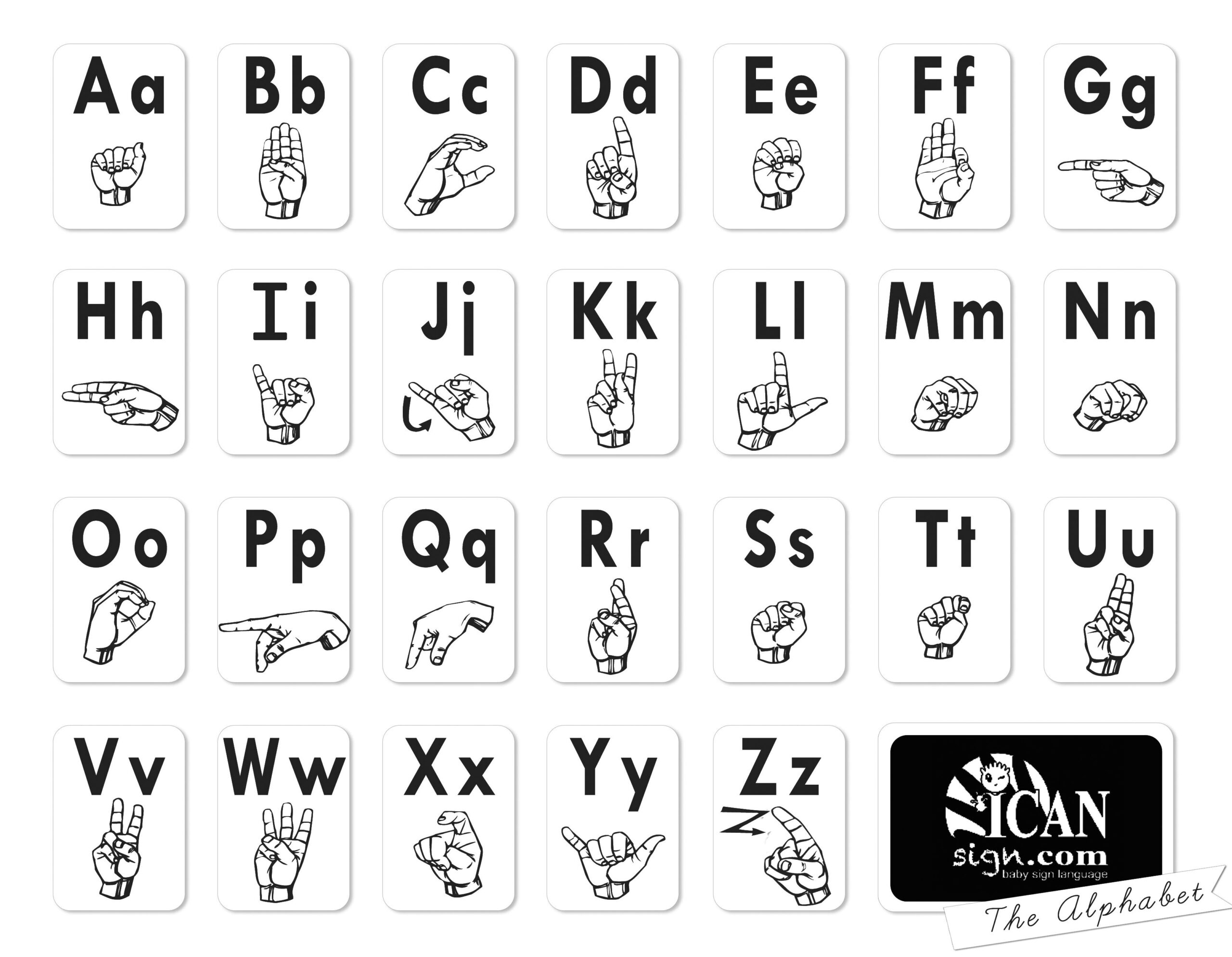 Printable Sign Language - Printable Party Favors inside Sign Language Chart Printable Free