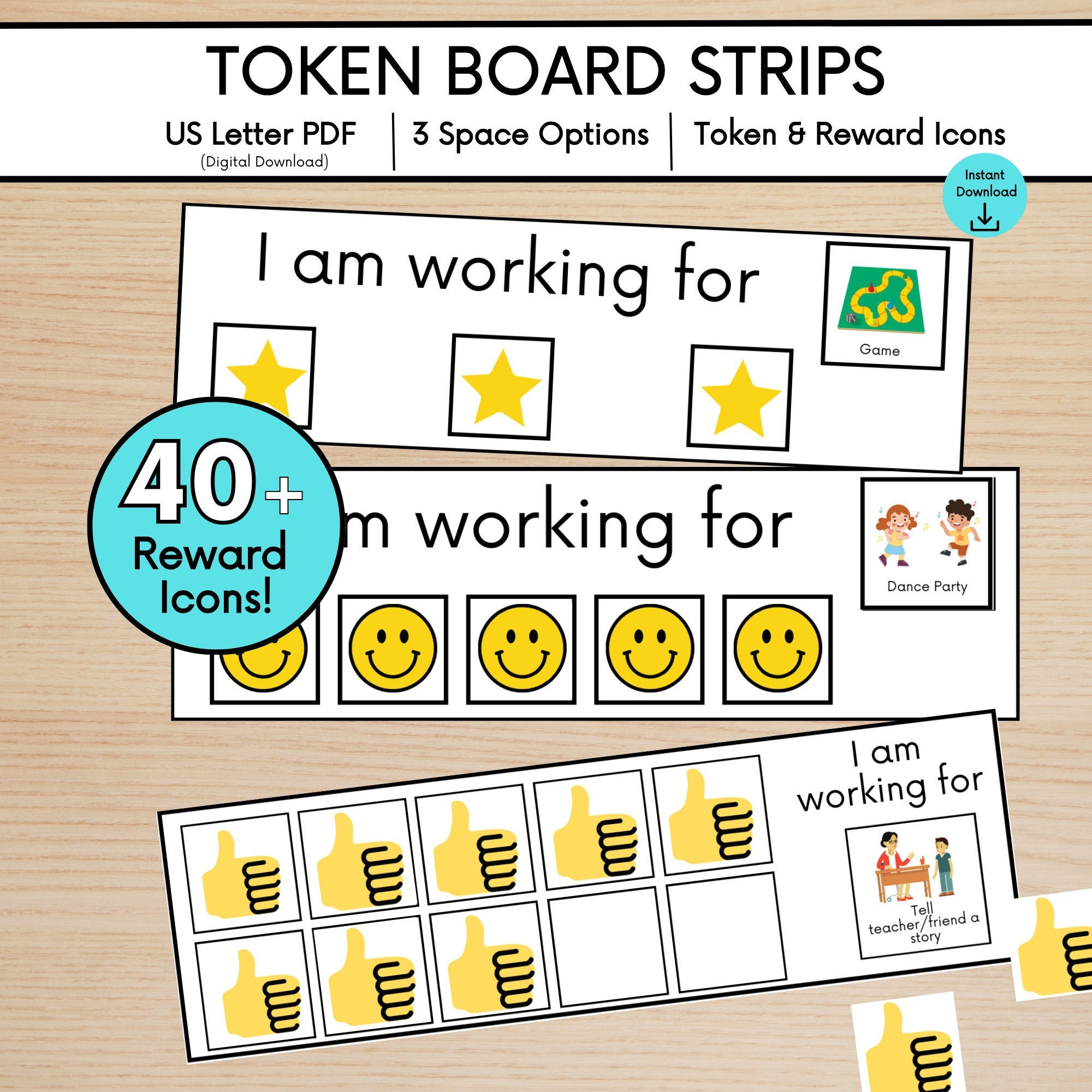 Printable Token Boards, Kids Reward Chart, Token Boards For Speech intended for I Am Working For Chart Printable