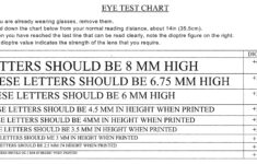 Reading Test Chart Download. for Reading Glasses Strength Chart Printable