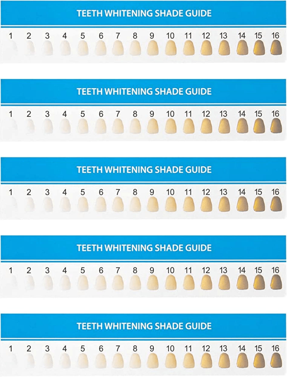 Teeth Whitening Shade Guide Download Printable Pdf | Templateroller throughout Tooth Color Chart Printable