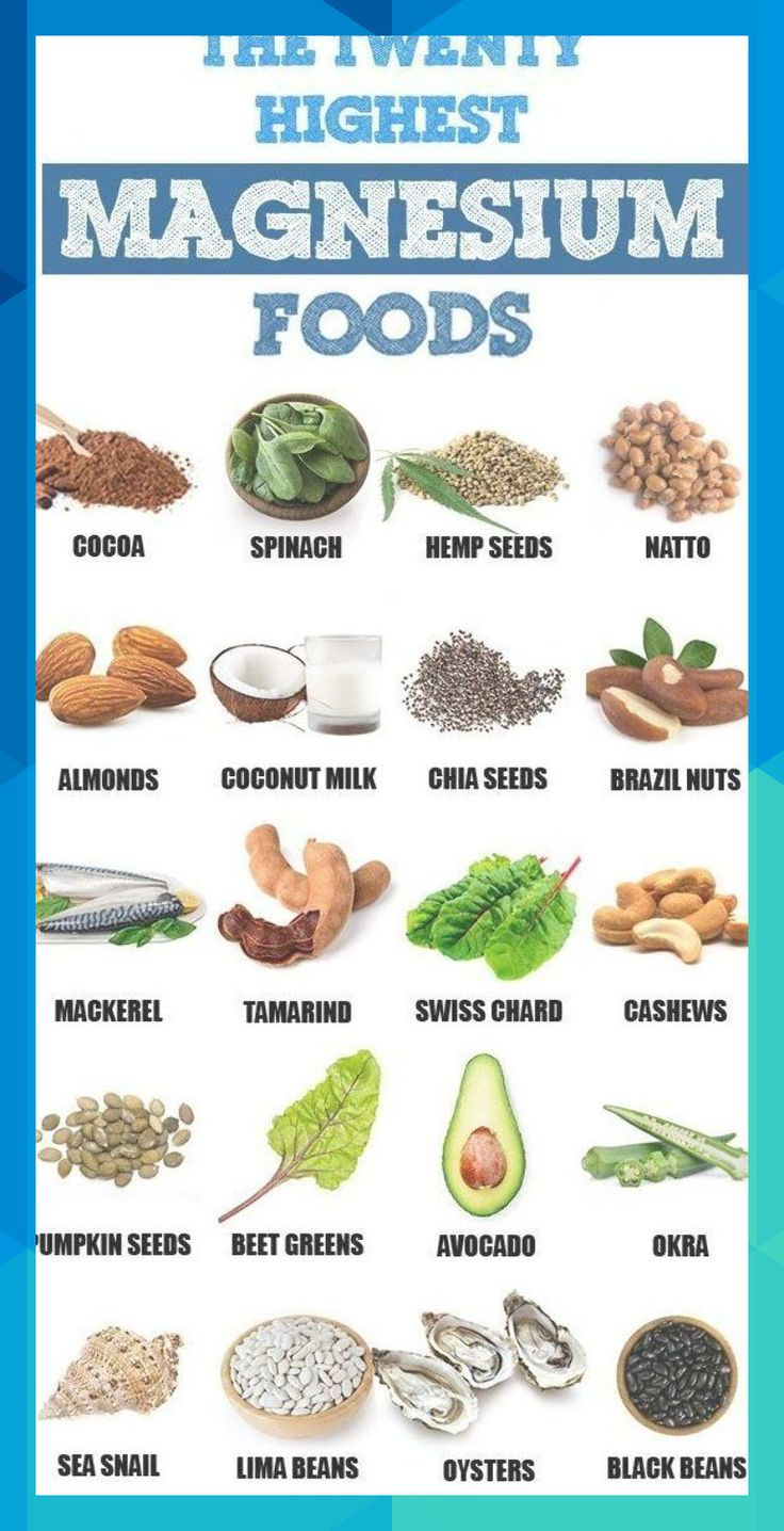 The Twenty Highest #Magnesium Foods | Looking To Up Your Magnesium inside Magnesium Rich Foods Chart Printable