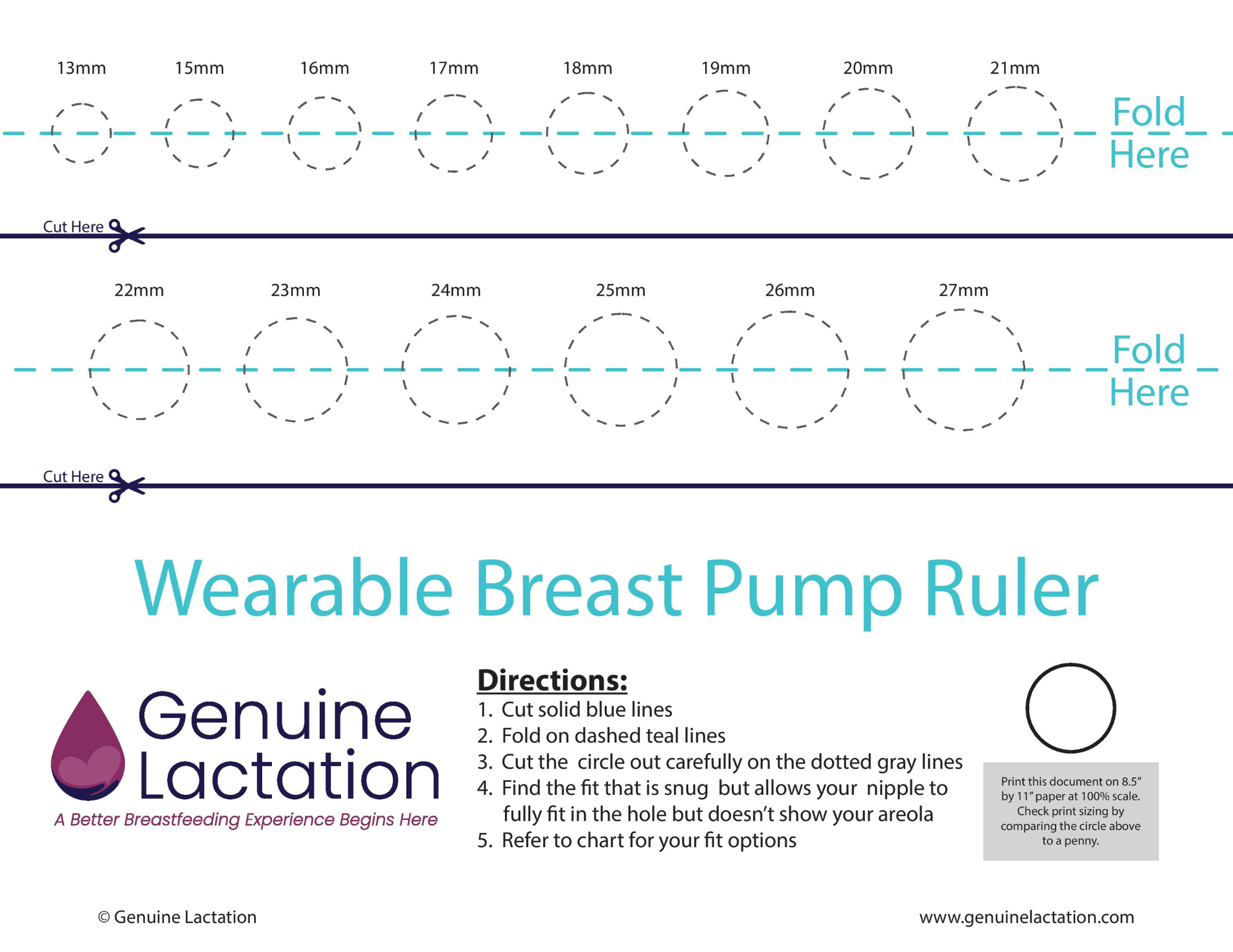What Happens If Your Pump Flanges Are Too Small? — Genuine Lactation for Flange Size Chart Printable