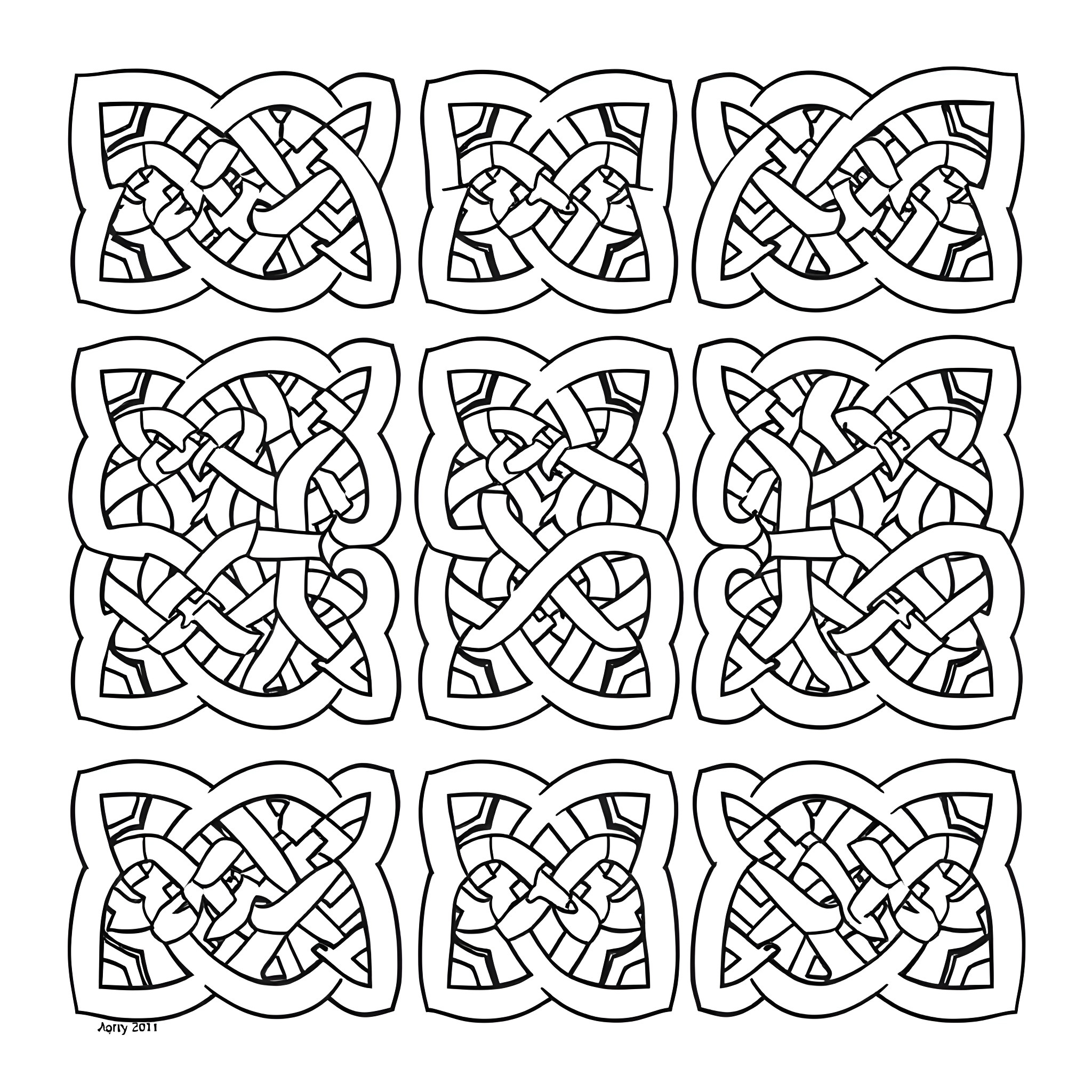 1 Best Knot Coloring Pages (Free Printable Pdfs) throughout Free Printable Celtic Knot Patterns