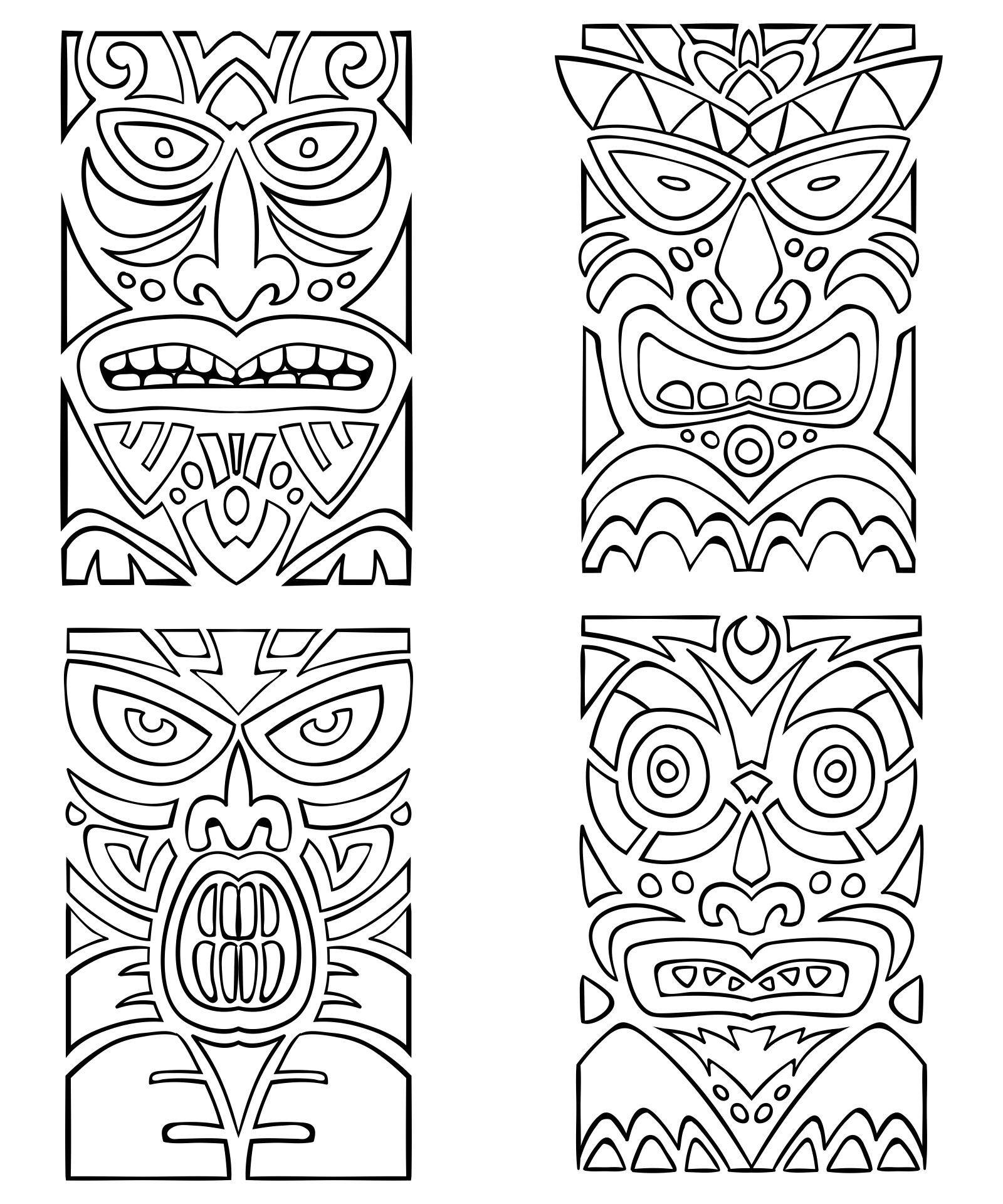 10 Best Book Folding Template Printable - Printablee | Totem with regard to Free Printable Totem Pole Patterns