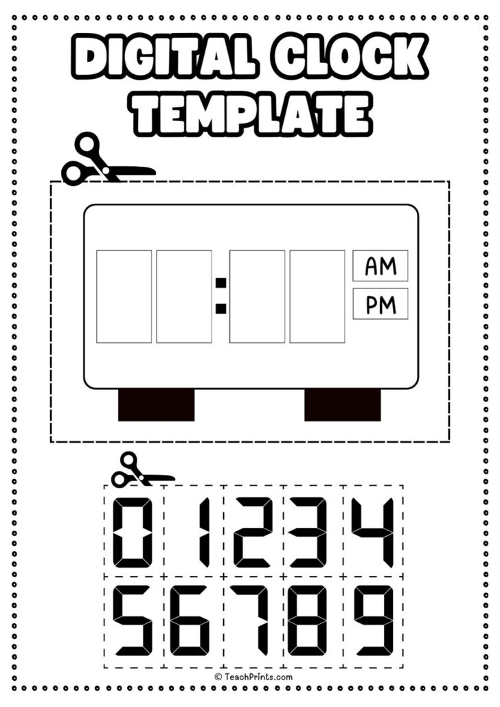 Free Printable Clock Pattern