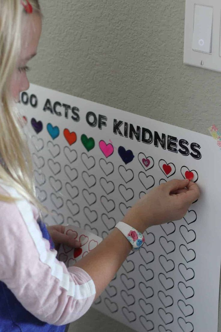 100 Acts Of Kindness Free Printable Countdown Poster intended for 100 Acts of Kindness Chart Printable Free