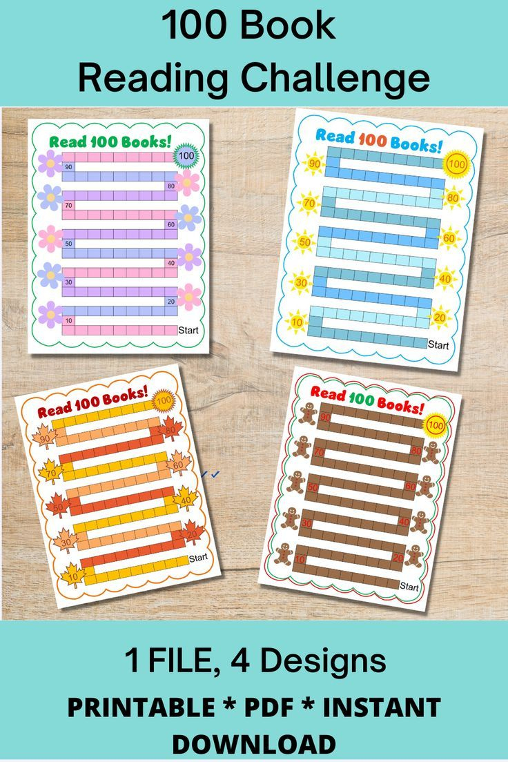 100 Book Tracker, Reading Log Printable regarding 100 Book Reading Chart Printable Free
