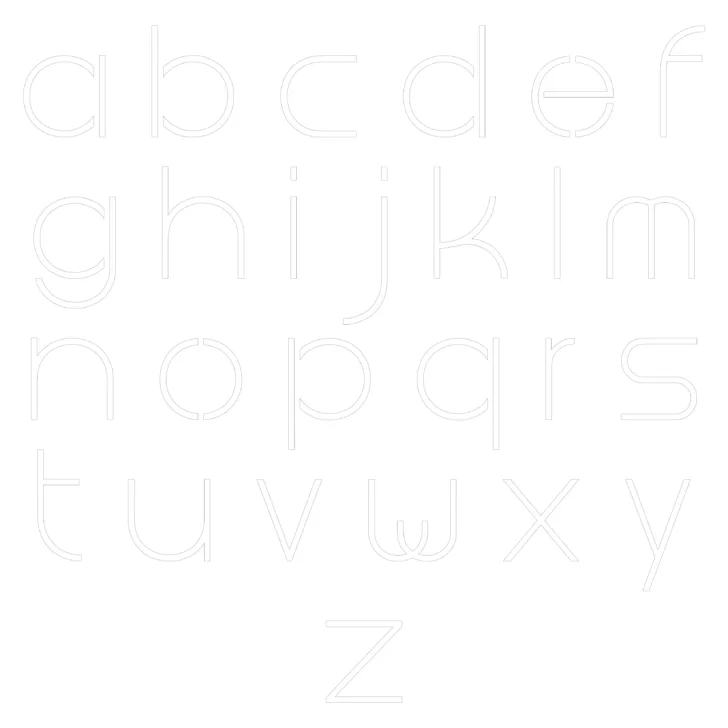 Printable 11 Inch Letter Stencils