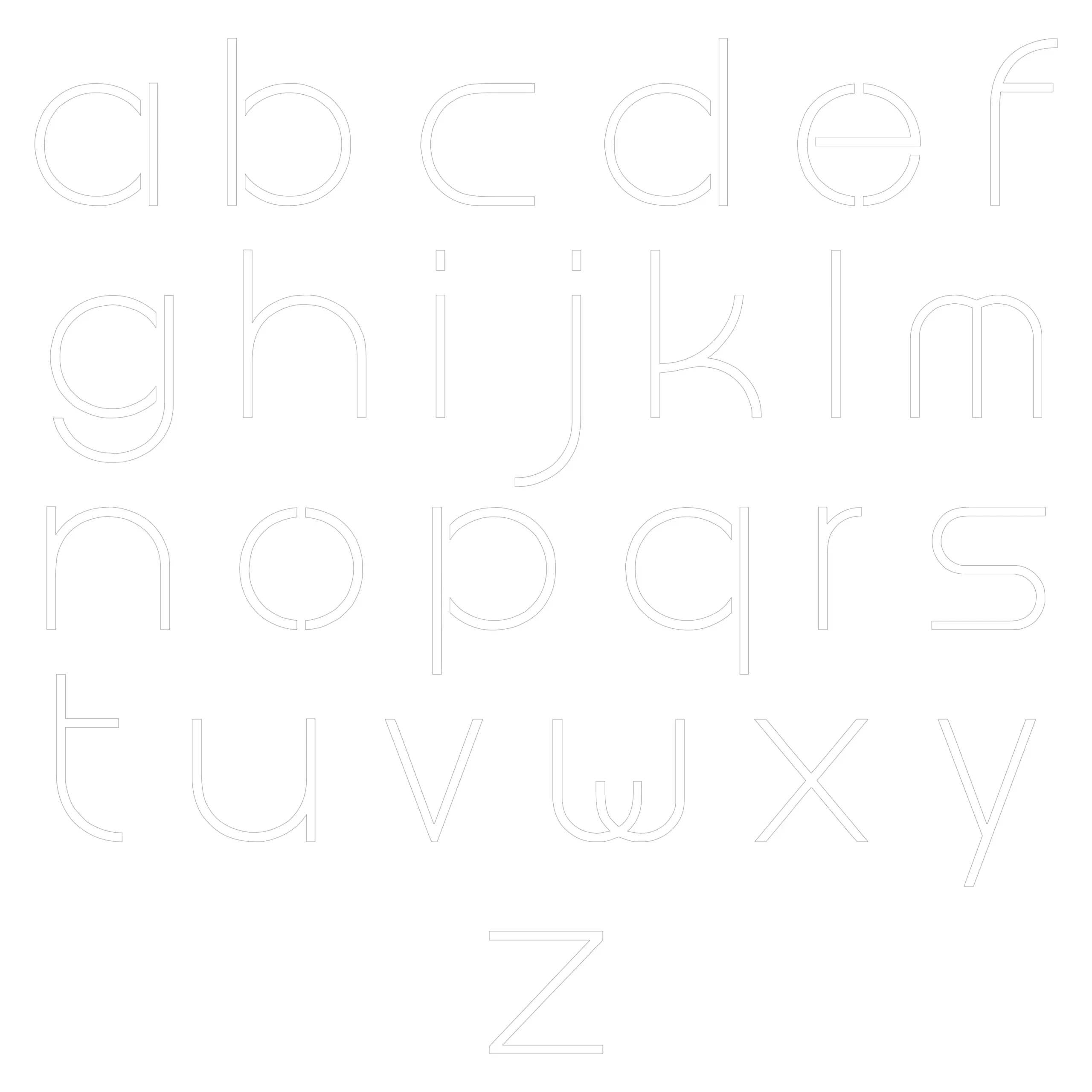 11 Inch To 24 Inch Uppercase &amp;amp; Lowercase Alphabet Stencils (Al throughout Printable 11 Inch Letter Stencils