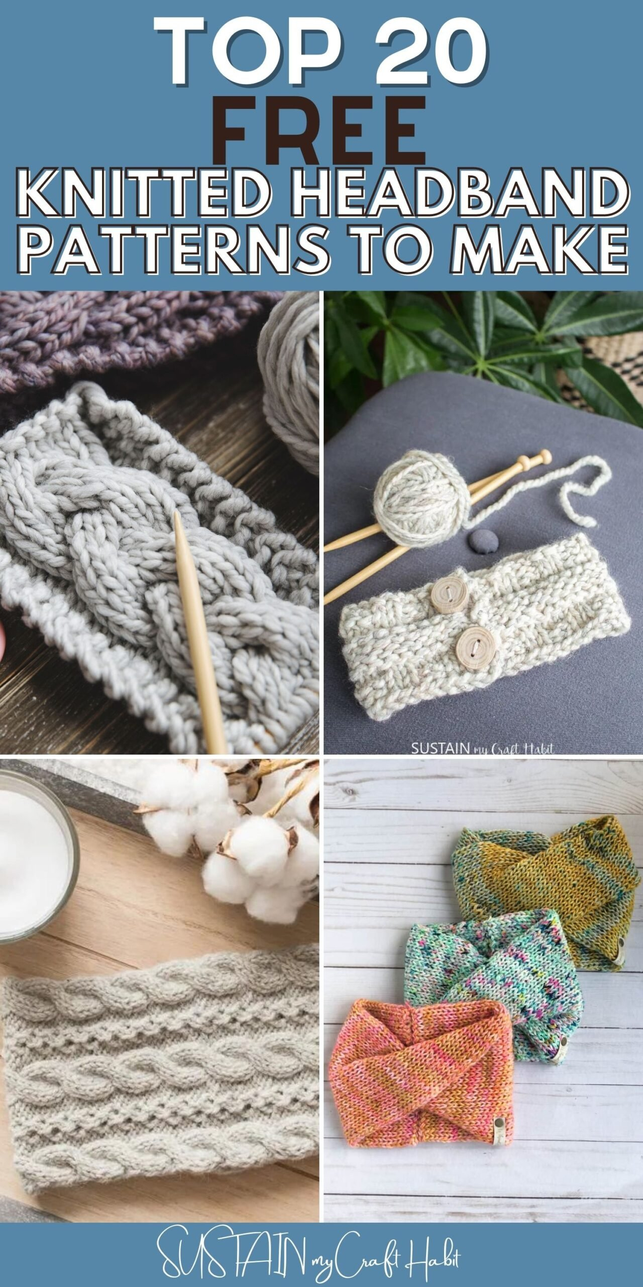 12 Free Knitted Headband Patterns For Adults – Sustain My Craft Habit with regard to Free Printable Headband Patterns