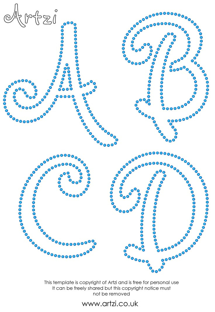 12 Rhinestone Font Template Images - Rhinestone Templates Free within Free Printable Bedazzler Patterns